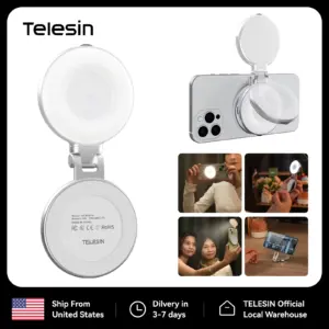 SnapLight Magnetic Fill Light — MagSafe Video-Call & Content Light